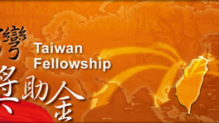 2017 Taiwan Fellowship takes application from May 1 to June 30