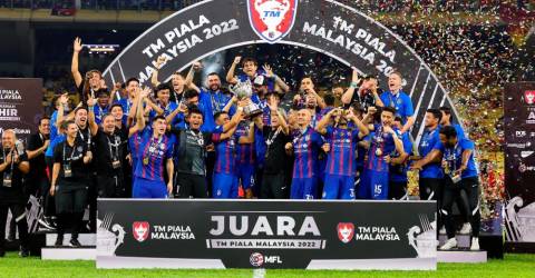 Jdt Juara Piala Malaysia Cipta Rekod Kejayaan Treble Julung Kali