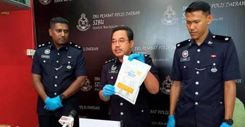 Polis Tahan Lelaki Edar Dadah Bernilai Lebih RM400 000 Di Sibu