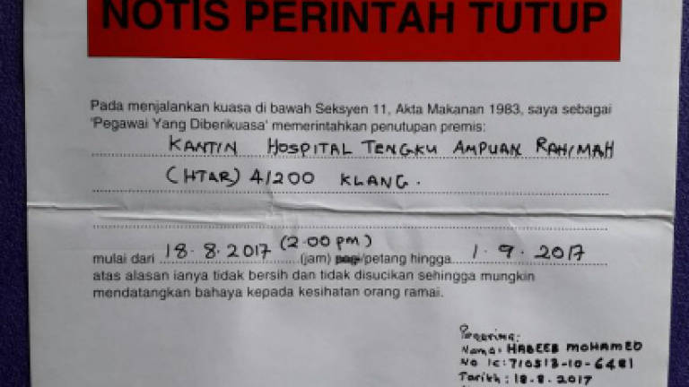(Video) Klang GH's cafeteria ordered to close for 15 days after rat video goes viral (Video) Klang GH's cafeteria ordered to close for 15 days after rat video goes viral