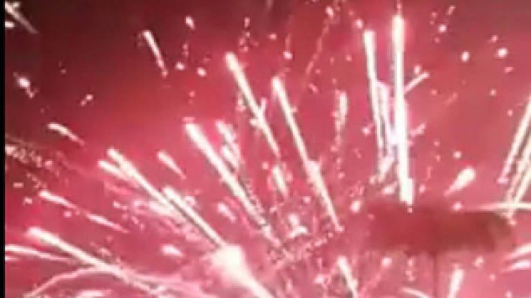 Witness saw fireworks went to spectators and exploded