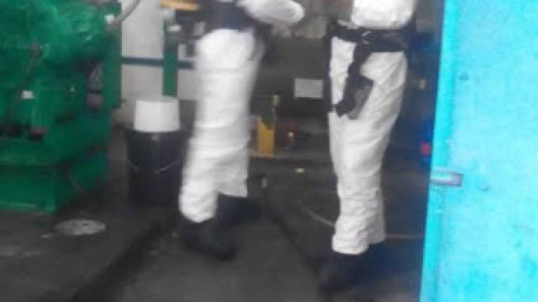 Firemen contain ammonia leak in ice-cream factory