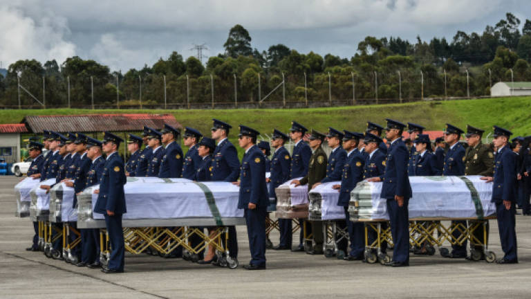 Bodies of Colombia plane crash victims flown home