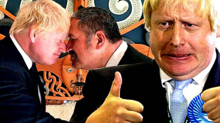 Britain's Johnson compares Maori greeting to headbutt