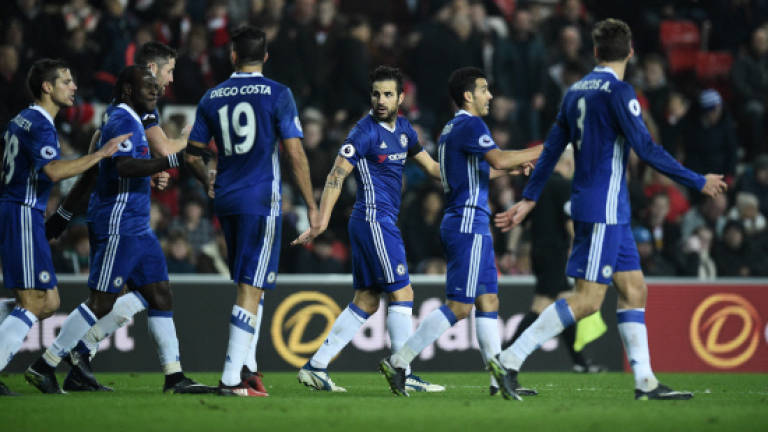 Fabregas fires Chelsea six points clear