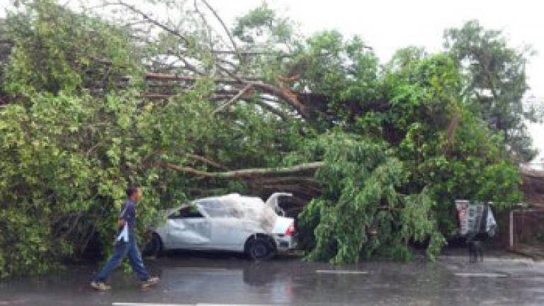Strong winds wrecks havoc in Labuan