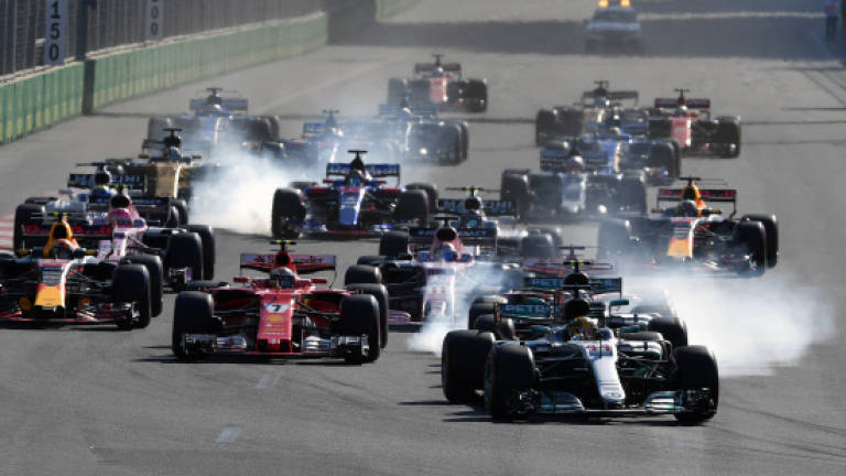 Azerbaijan Grand Prix back underway after red flag