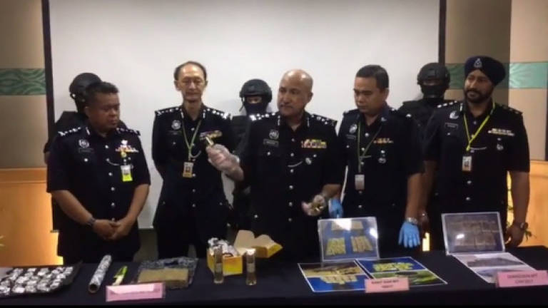 Cops bust drug syndicates, seize narcotics worth RM5m (Video)