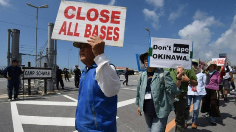 Protesters rally against US military on Okinawa (Updated)