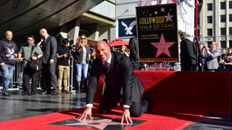 Dwayne 'The Rock' Johnson honored with Hollywood star