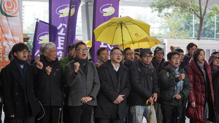Pro-democracy leaders in court in Hong Kong