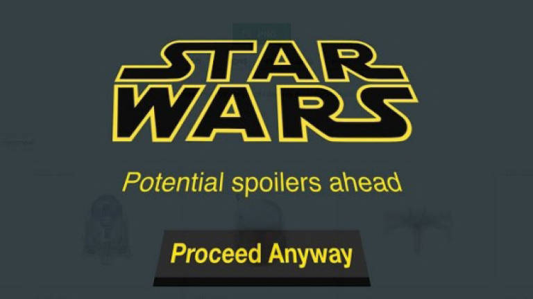 Spoiler alert! Let nothing spoil your Star Wars fun