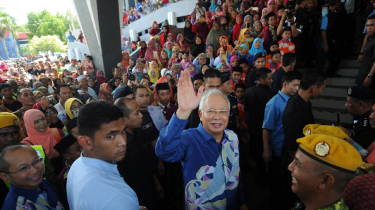 Najib arrives at Dataran Temerloh to open MSAM 2017