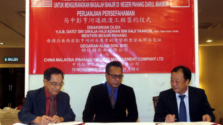 Chinese company lends technology to deepen Pahang river
