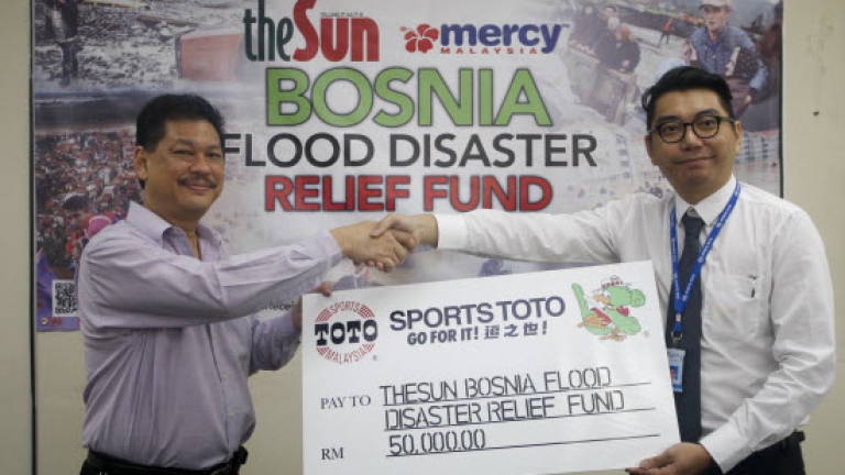 Sports Toto donates RM50,000 to Bosnia fund