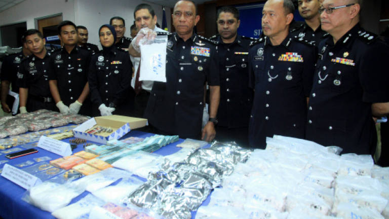 Cops nab 17, seize RM1.4m worth of drugs