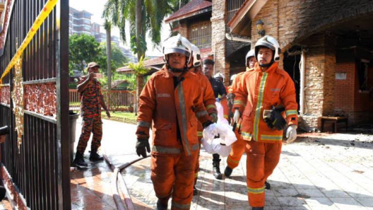 Remains of old folks home fire victims taken to hospital
