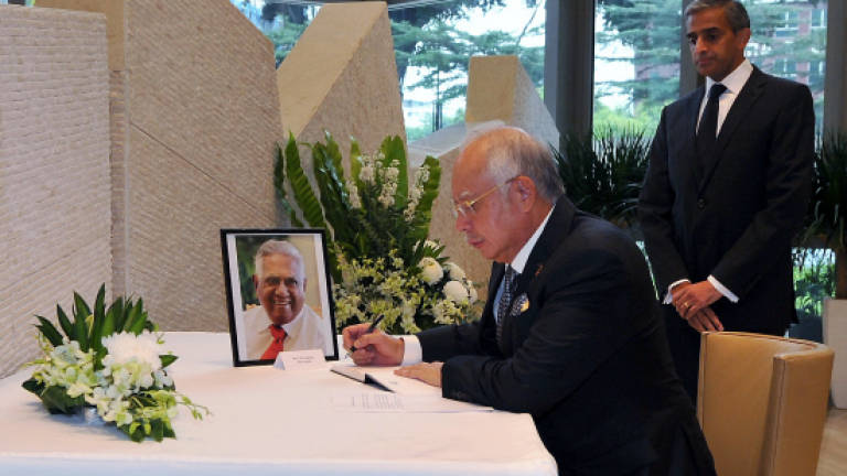 Three M'sian ministers to attend state funeral for late S R Nathan