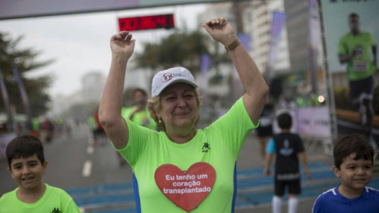 Brazilian with German Olympian's heart runs race of her life