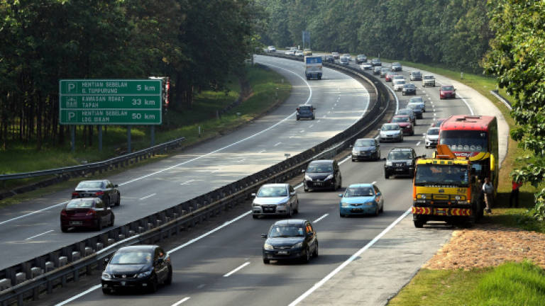 Traffic slow on major highways