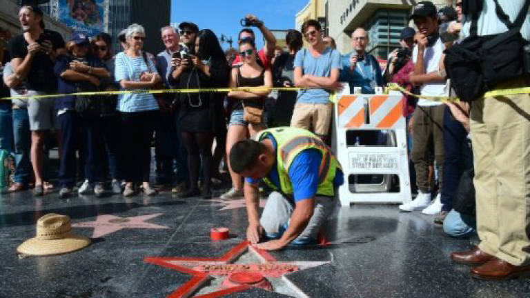Man who defaced Trump's Hollywood star arrested