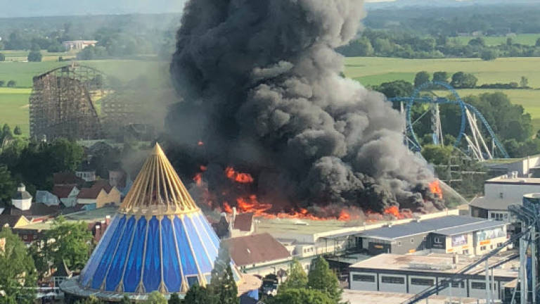 Seven injured in massive blaze at German theme park