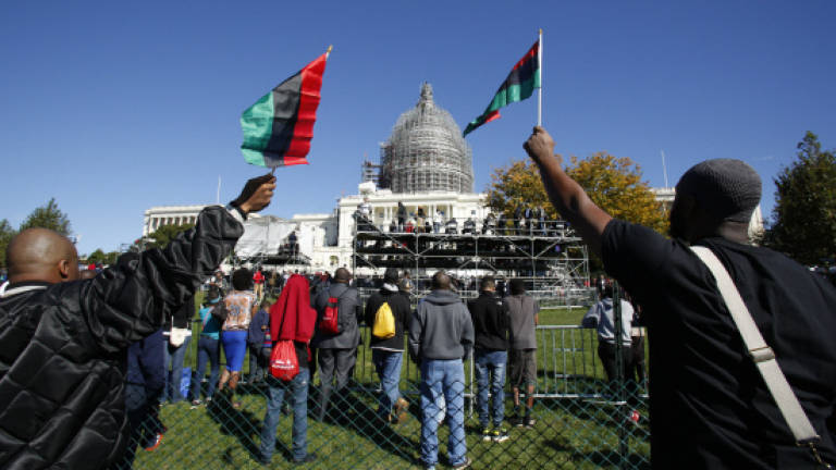 Black Americans gather on 20th anniversary of 'Million Man March'