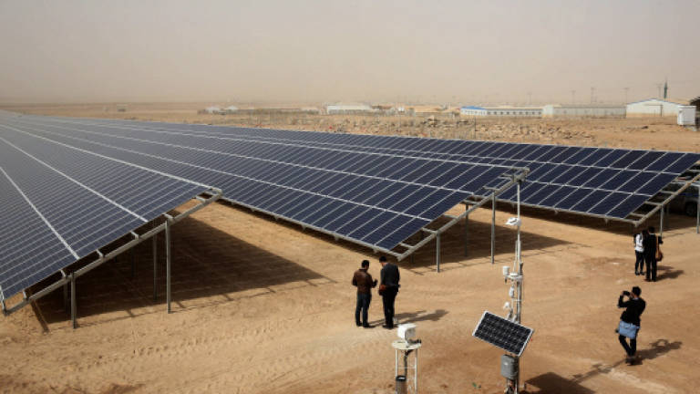 Jordan opens world's largest solar park for refugee camp