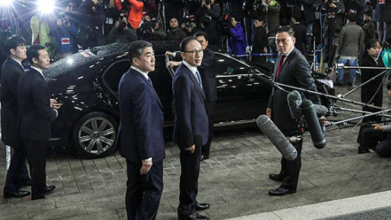 S. Korean ex-president Lee admits taking US$100k from spy agency