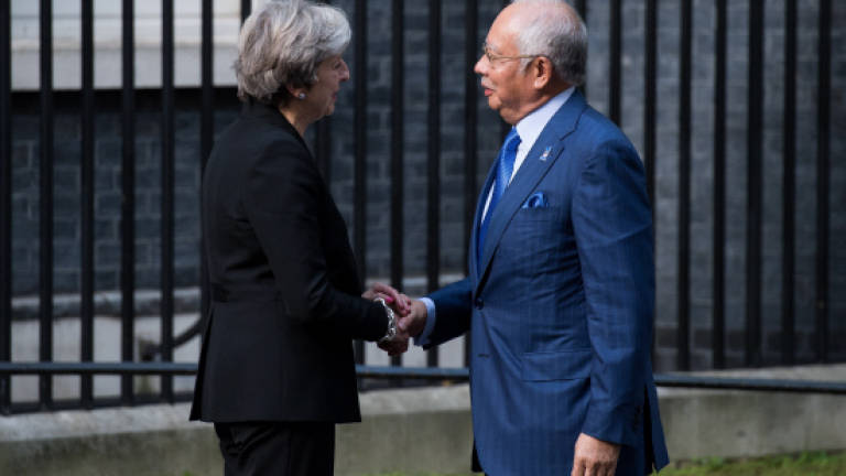 Najib meets UK's Theresa May in London