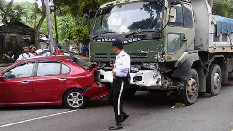 Sand-laden truck causes accident involving 24 other vehicles