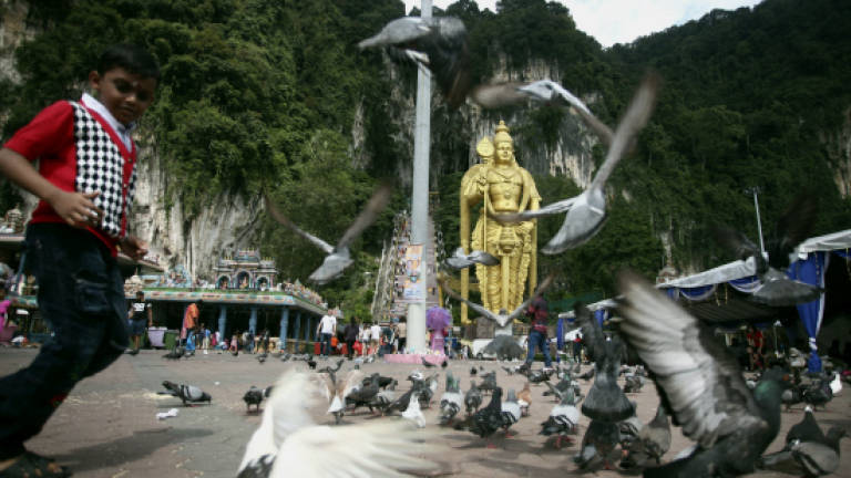 Tight police security at Batu Caves for Thaipusam