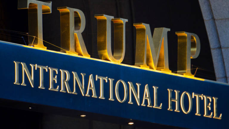 Trump raises funds for Trump at the Trump Hotel