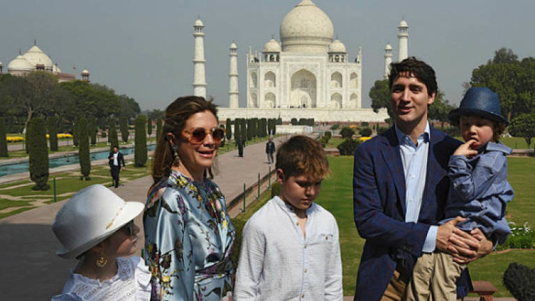 Canada's Trudeau begins India trip with Taj Mahal visit