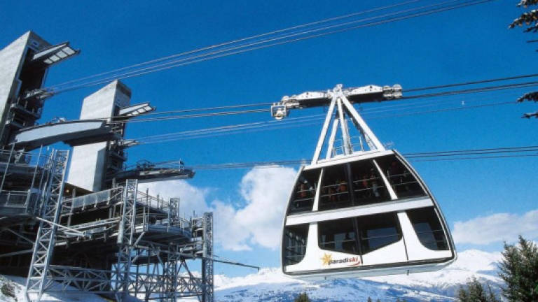 Vanoise Express cable car a gourmet restaurant for one night