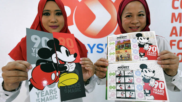 Pos Malaysia issues Mickey Mouse stamp series