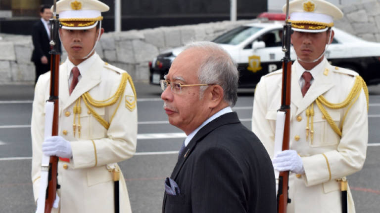 Najib arrives in Tokyo to begin his three-day official visit