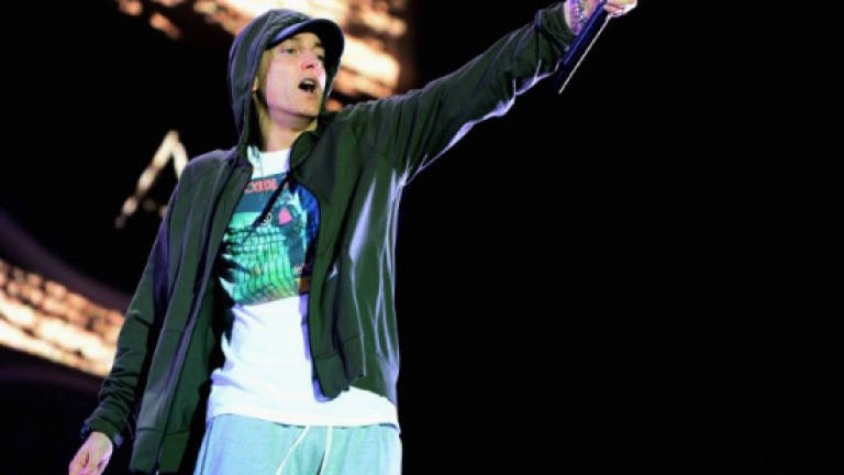 Eminem sears 'racist' Trump at award show