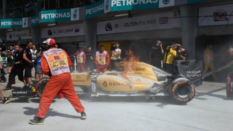 Renault suspects fuel leak caused race car fire