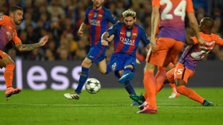 Messi hat-trick punishes Guardiola's error-prone City