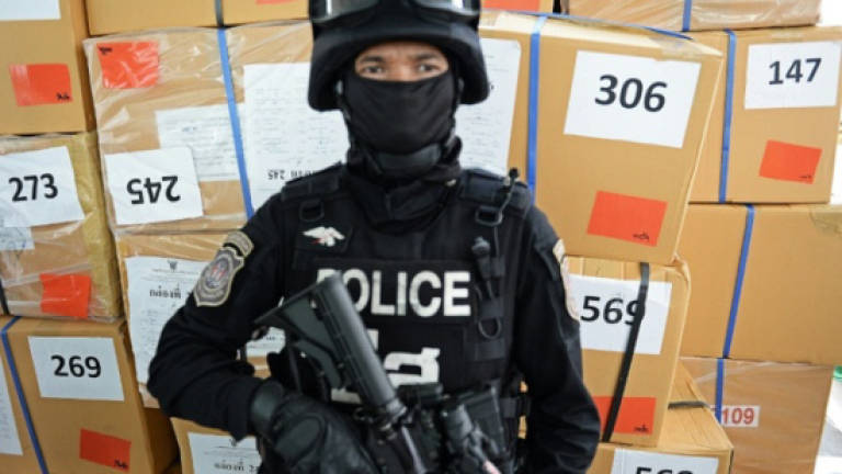 Thai drug police make record crystal meth bust