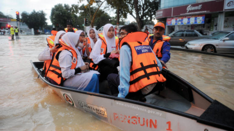 Penang flash floods cause several landslides