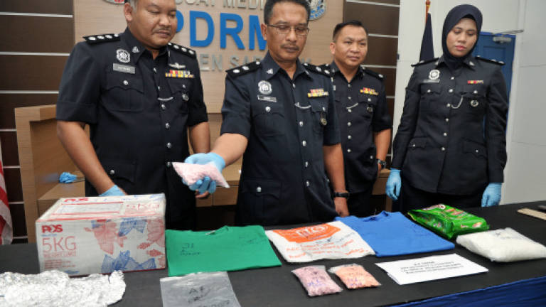 Sarawak police seize drugs worth RM347,300 in courier box
