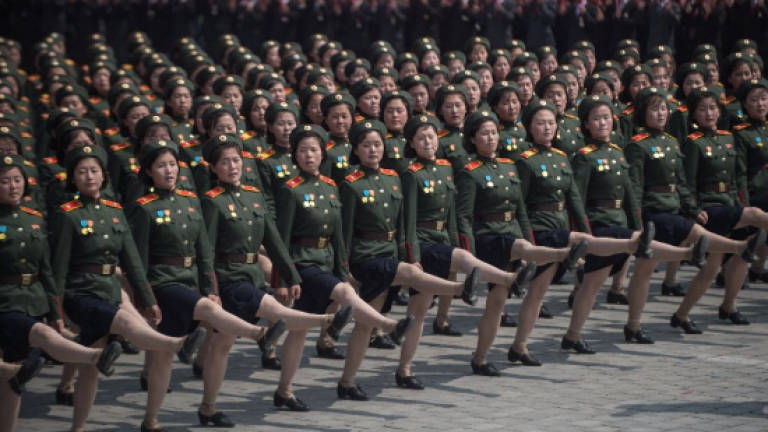 N. Korea's army parade seeks to steal South's Olympic thunder