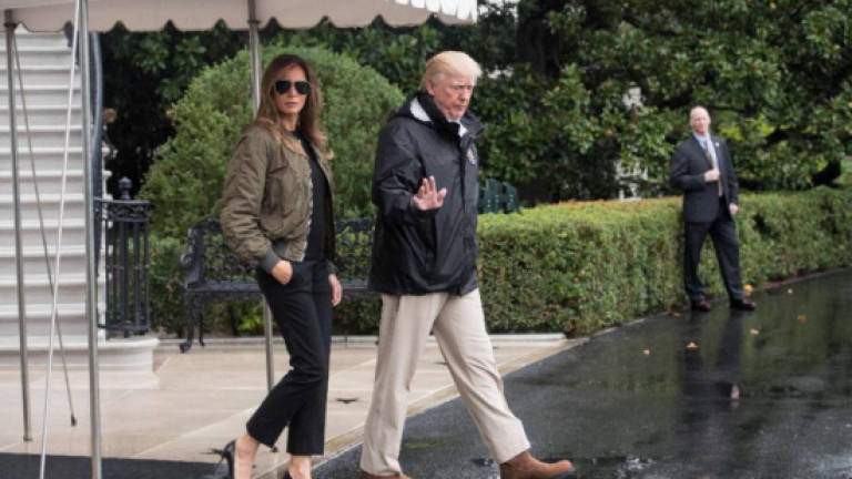 Melania Trump makes waves with 'storm stilettos', FLOTUS hat