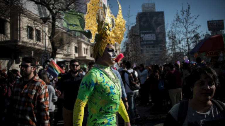 Marchers call for same-sex marriage at Chile Gay Pride rally