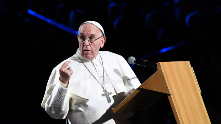 Pope greets Catholics in secular Sweden