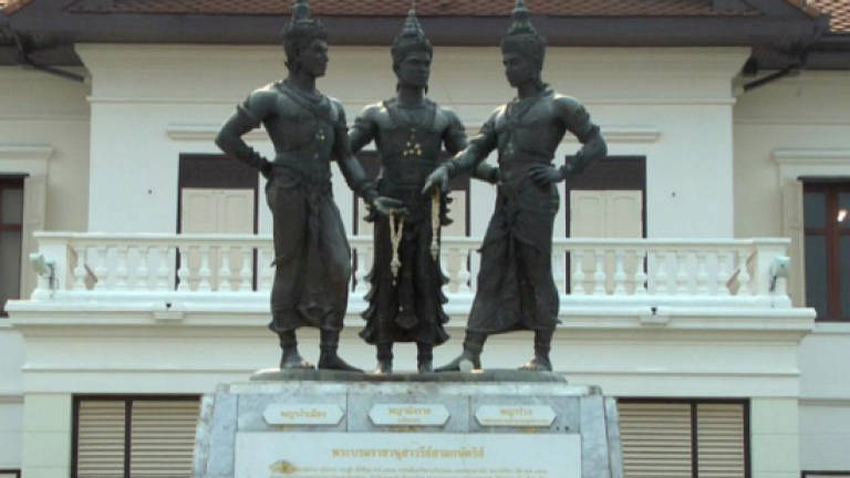Thai magazine sued for 'blasphemous' painting of ancient kings