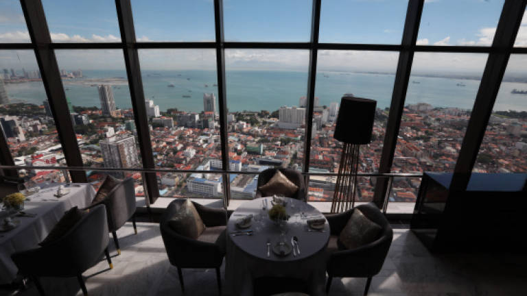 Business or pleasure with a towering view