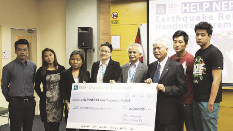 SEGi raises RM20,000 for Nepal